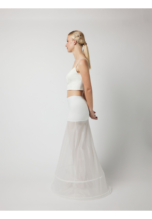 Poirier PC2-230J hoepelrok A-lijn Basismodel 230 cm Ivoor