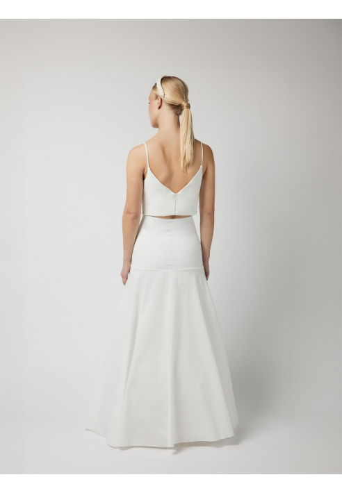 Poirier PC45-190J hoepelrok A-lijn 190 cm Ivoor