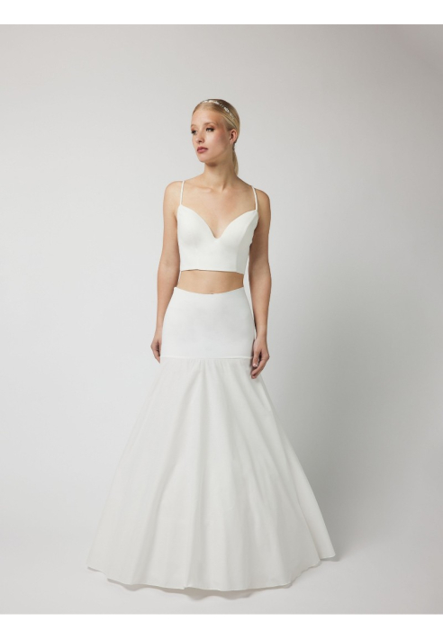 Poirier PC45-230J hoepelrok A-lijn 230 cm Ivoor ()