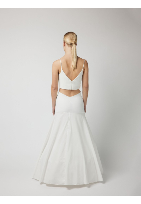 Poirier PC45-230J hoepelrok A-lijn 230 cm Ivoor