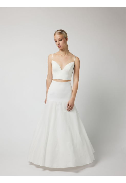 Poirier PC45-270J hoepelrok A-lijn 270 cm Ivoor ()