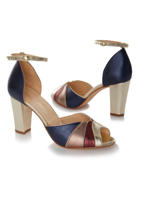 Rachel Simpson Brooke Navy-38 Bruidsschoenen Tweedekans ()