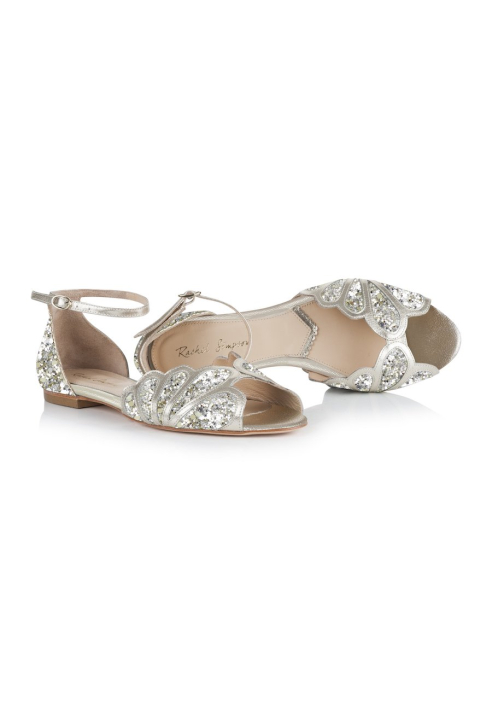 Rachel Simpson Willow Glitter Bruidsschoenen