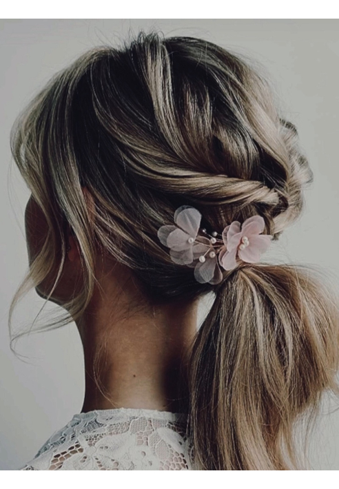 Sally Jane Bridal Rose Haarspelden Zilver ()