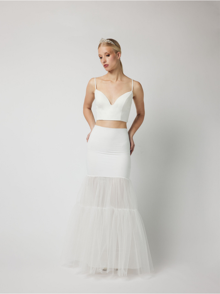 PC73-150J Fishtail ultralichte onderrok – Ivoor main product photo