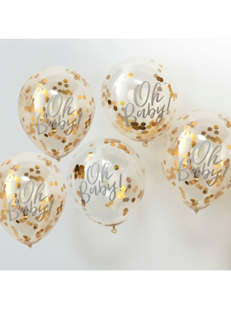 Ginger Ray OB-108 Oh Baby Confetti Ballonnen main product photo