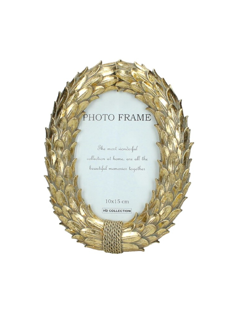 Kersten - Goudkleurig fotolijstje - ovaal - 10x15cm main product photo
