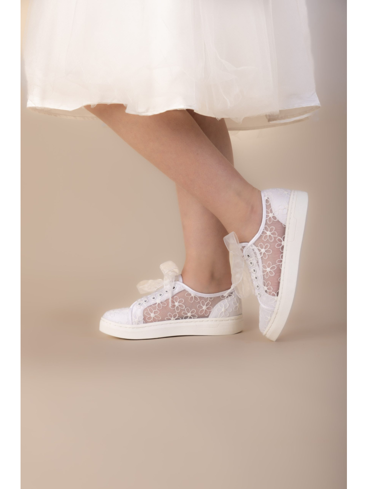 The Perfect Bridal Company Fifi kindersneakers bruiloft wit main product photo