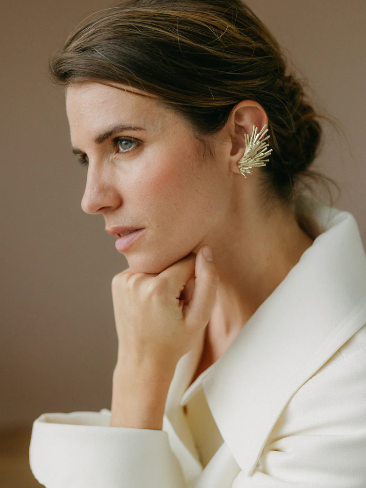 Lizeron Iris Oorbellen – Asymmetrisch paar (groot/klein) main product photo