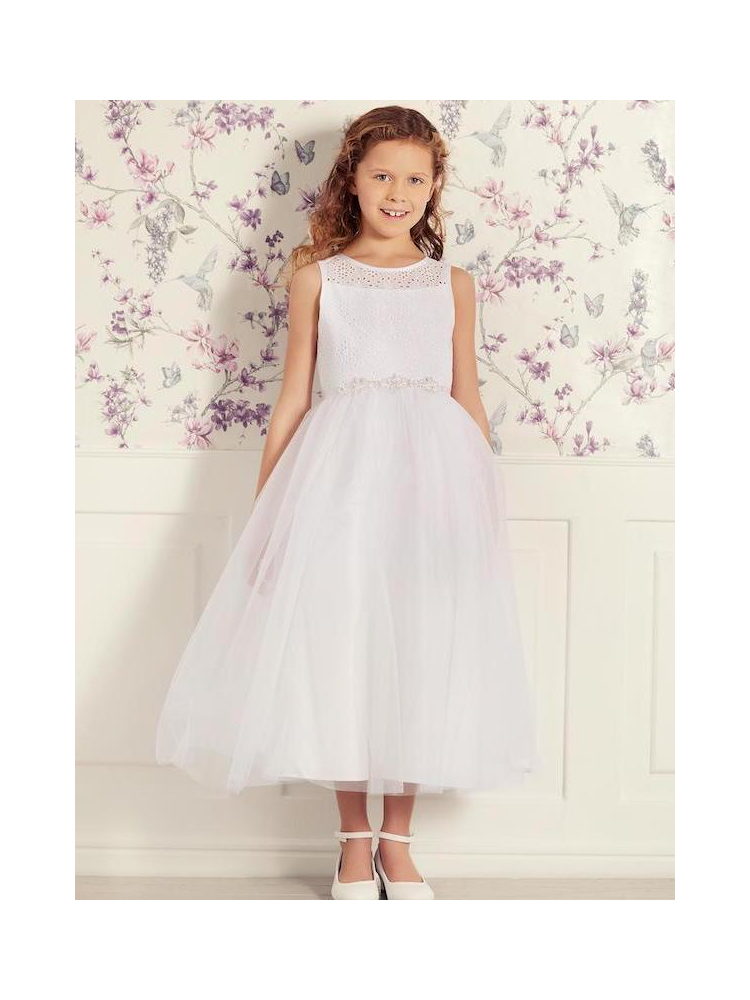 LILLY 08-1087-WH Communiejurken main product photo