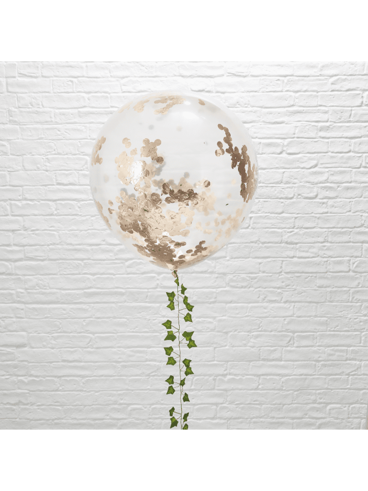 Ginger Ray BB-311 Beautiful Botanics 3 Confetti Ballonnen Rose Goud main product photo