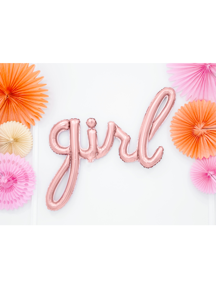 Folieballon Girl Roségoud (77cm) main product photo