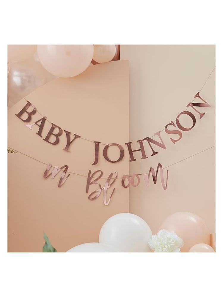 Ginger Ray BL-115 Floral Baby Shower Slinger main product photo