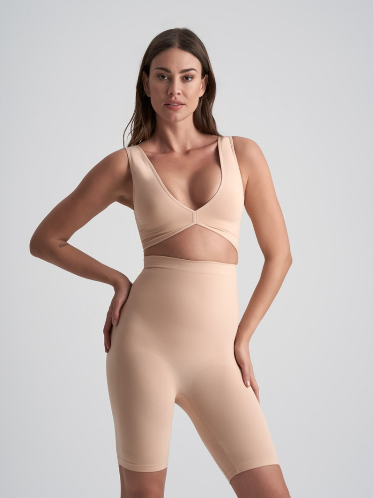 BYE BRA Soft Touch High Waist Short Beigeshort main product photo