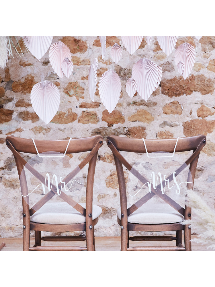 Ginger Ray PAM-502 MR & MRS Stoel Versiering Bordjes main product photo