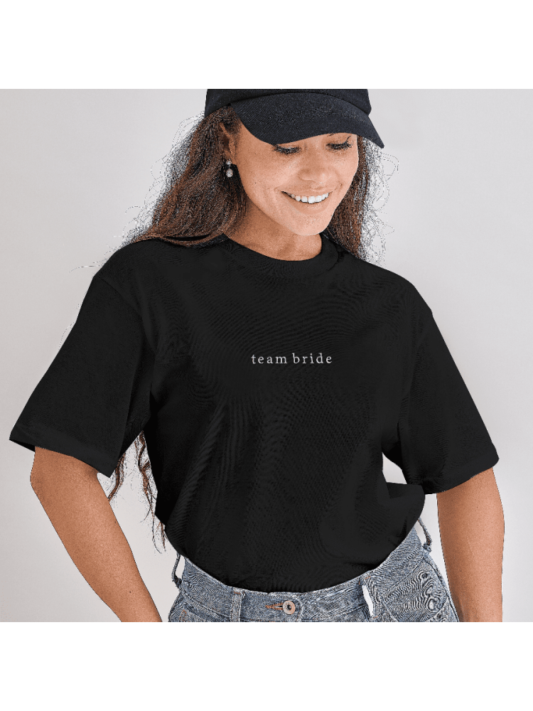 Ginger Ray HEN-155 Size S Team Bride T-shirt Zwart main product photo