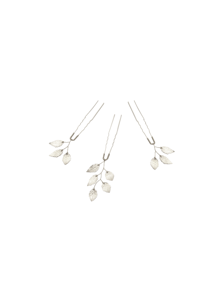 Abrazi Petal Haarspelden Zilver main product photo