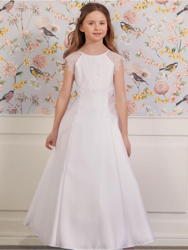 LILLY 08-1107-WH Communie Jurk main product photo