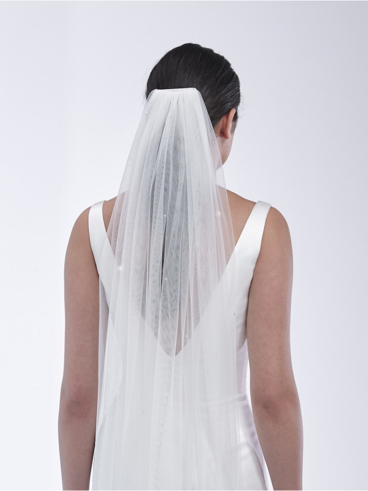 Poirier S49-120-1-Ivoor Sluier - 120 cm main product photo