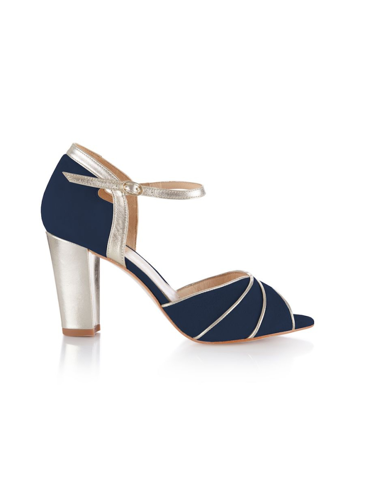 Rachel Simpson Lauren Bruidsschoenen Navy main product photo