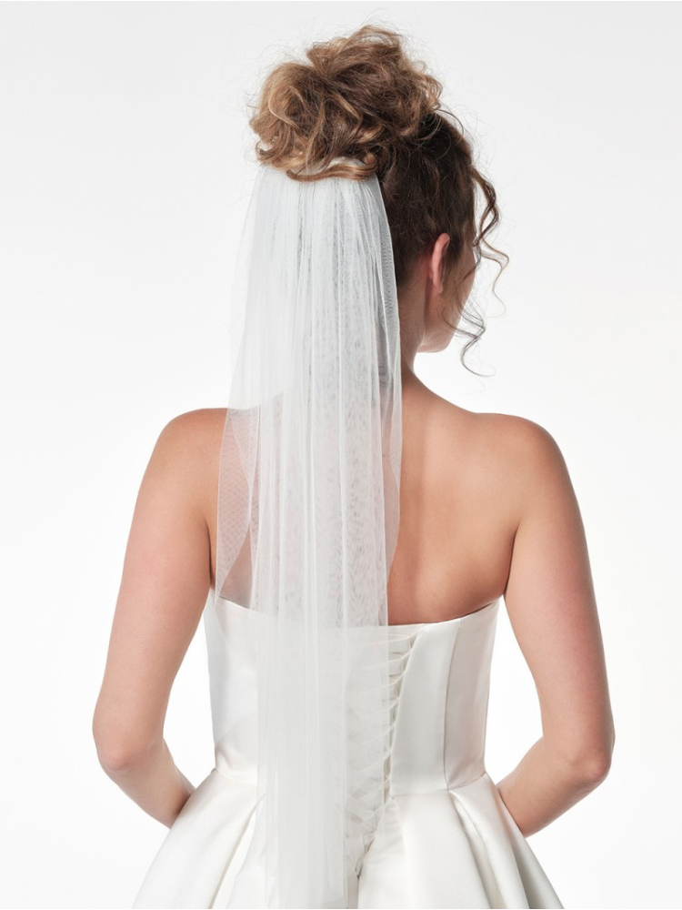 Poirier S12-075-1-SOFT-Wit Sluier - 75 cm main product photo