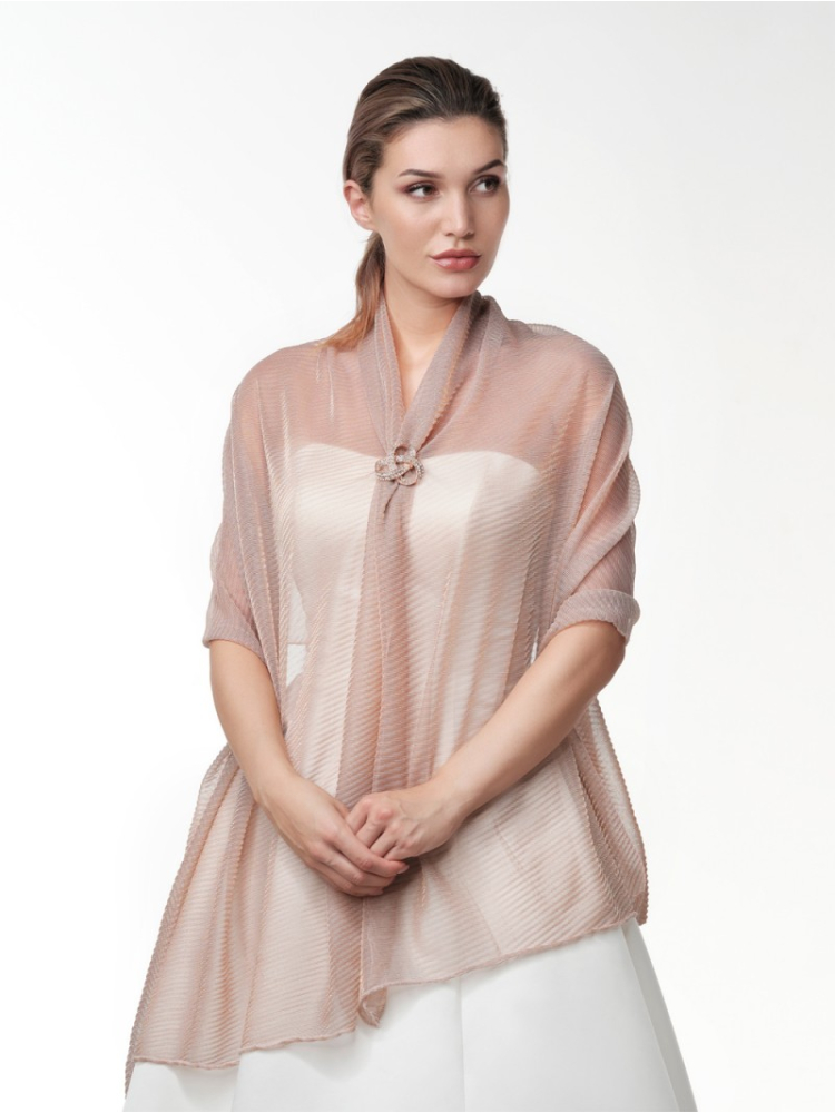 Poirier S143 Sjaal Roségoud main product photo