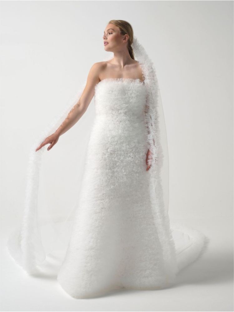 Poirier S415-300-R-Soft Sluier Ivoor - 300 cm main product photo