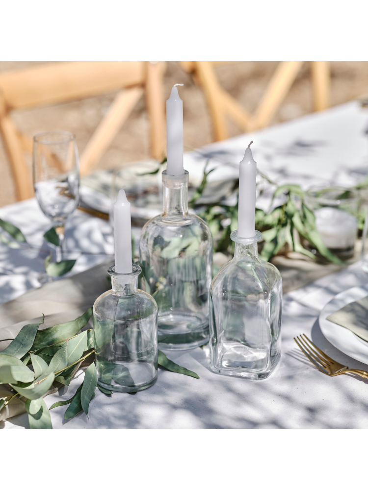 Ginger Ray SW-812 Glazen Kaarshouders met Kaarsen main product photo