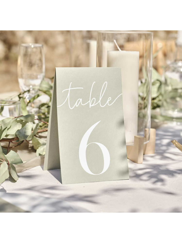 Ginger Ray SW-819 Tafelnummers 1-12 main product photo