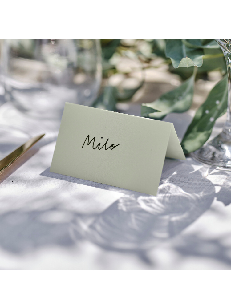 Ginger Ray SW-844 Sage Wedding Plaatskaartjes main product photo