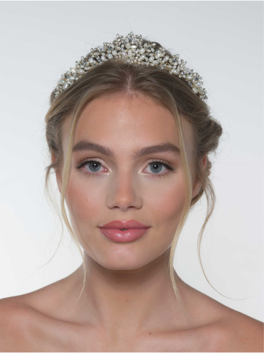 Poirier Tiara BB-285 – Goud | Strass & Zoetwaterparels main product photo
