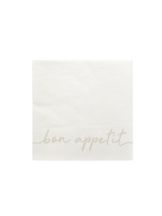 Leeff 18763 Servetten- Bon appetit Wit main product photo
