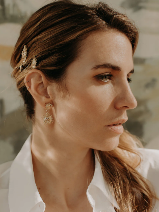 Lizeron Soleil Gouden Oorbellen main product photo