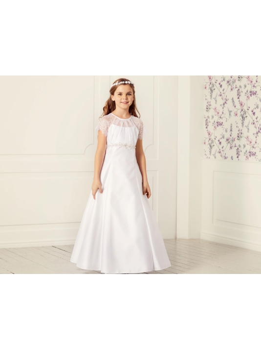 LILLY 08-1077-WH Communiejurken  main product photo