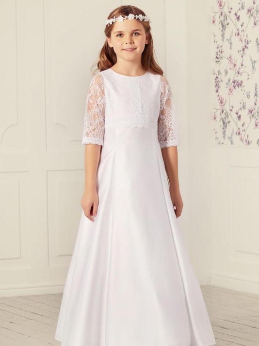 LILLY 08-1079-WH Communiejurken  main product photo