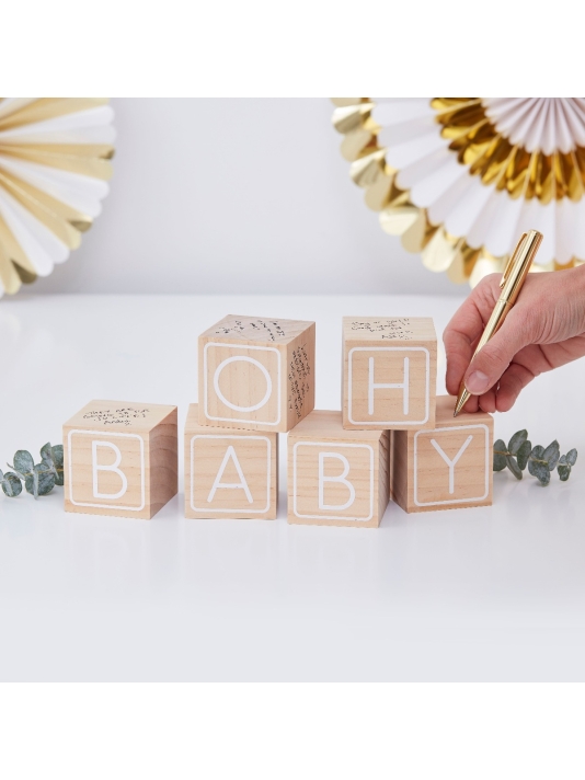Ginger Ray OB-124 Oh Baby Houten Blokken main product photo