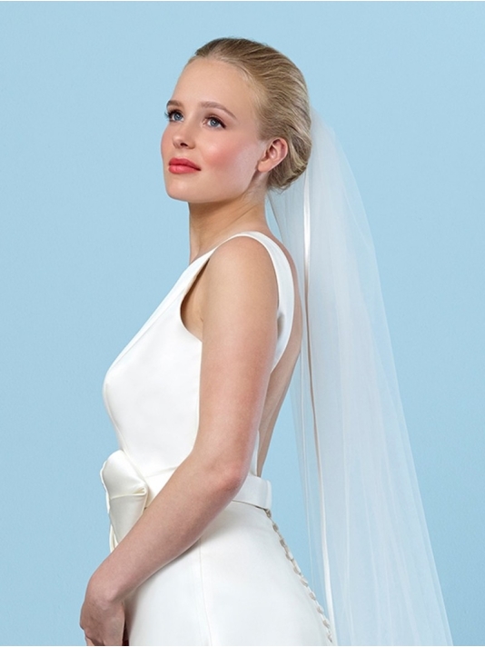 Sluier met satijnen bies S20-210/1/SOFT | Poirier - 210 cm main product photo